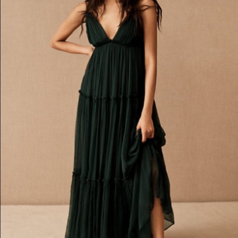 NWT bhldn amandine emerald dress